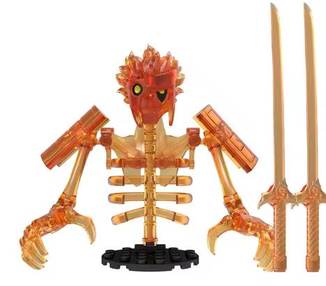 Susanoo LEGO minifigure, anime guardian custom figure, blue spirit samurai minifig, Naruto inspired minifigure, fan-made anime brick toy, armored energy minifig, LEGO compatible anime figure
