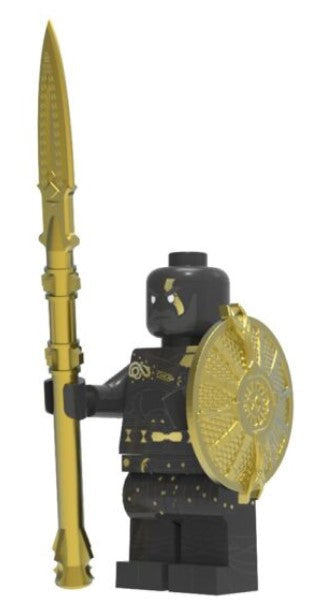 Kratos LEGO minifigure  
mythic warrior custom figure  
fan made god of war toy  
spartan rage minifig  
red war paint LEGO compatible  
ancient greek hero brick toy  
axe wielding warrior minifig  
video game inspired LEGO custom  
