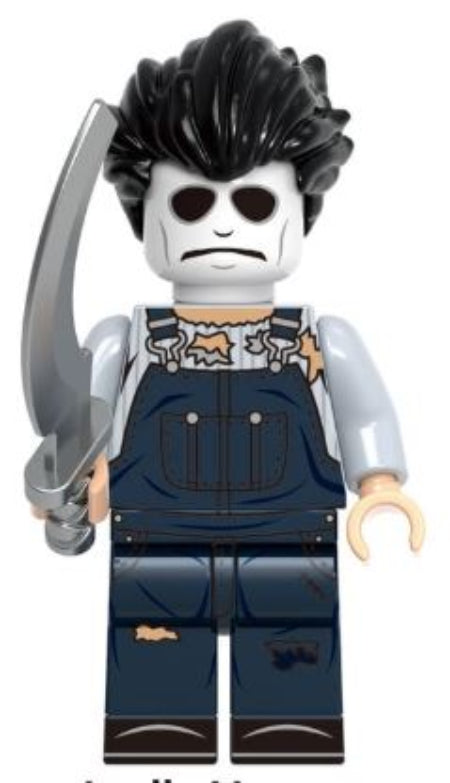 leslie vernon LEGO minifigure  
masked slasher custom figure  
creepy horror minifig toy  
fan made scary minifigure  
behind the mask inspired LEGO figure  
indie horror brick toy  
slasher custom minifig collectible  
