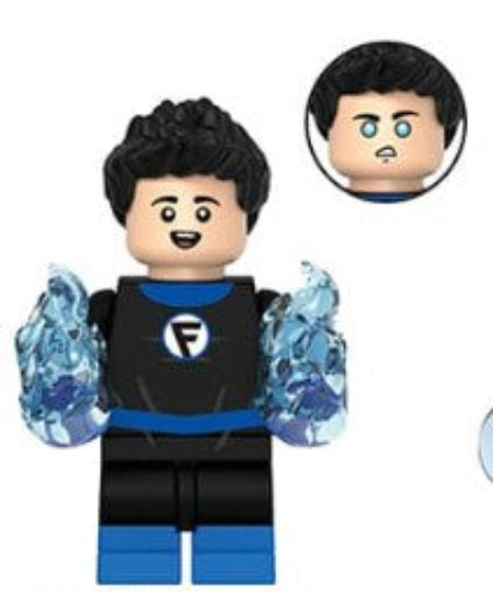 franklin richards LEGO minifig, cosmic power hero toy, reality shaper LEGO-compatible figure