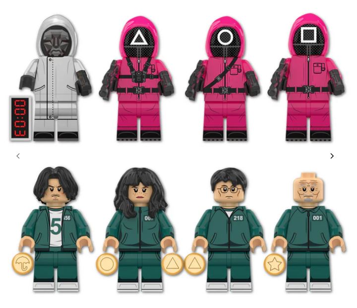 Squid Game Custom Minifig Set (8 Figures)