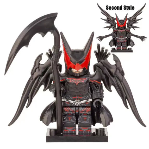 Black Batman Hellbat Custom LEGO Minifigure with Detailed Armor, High-Quality ABS Plastic – LEGO-Compatible Fan-Based Product