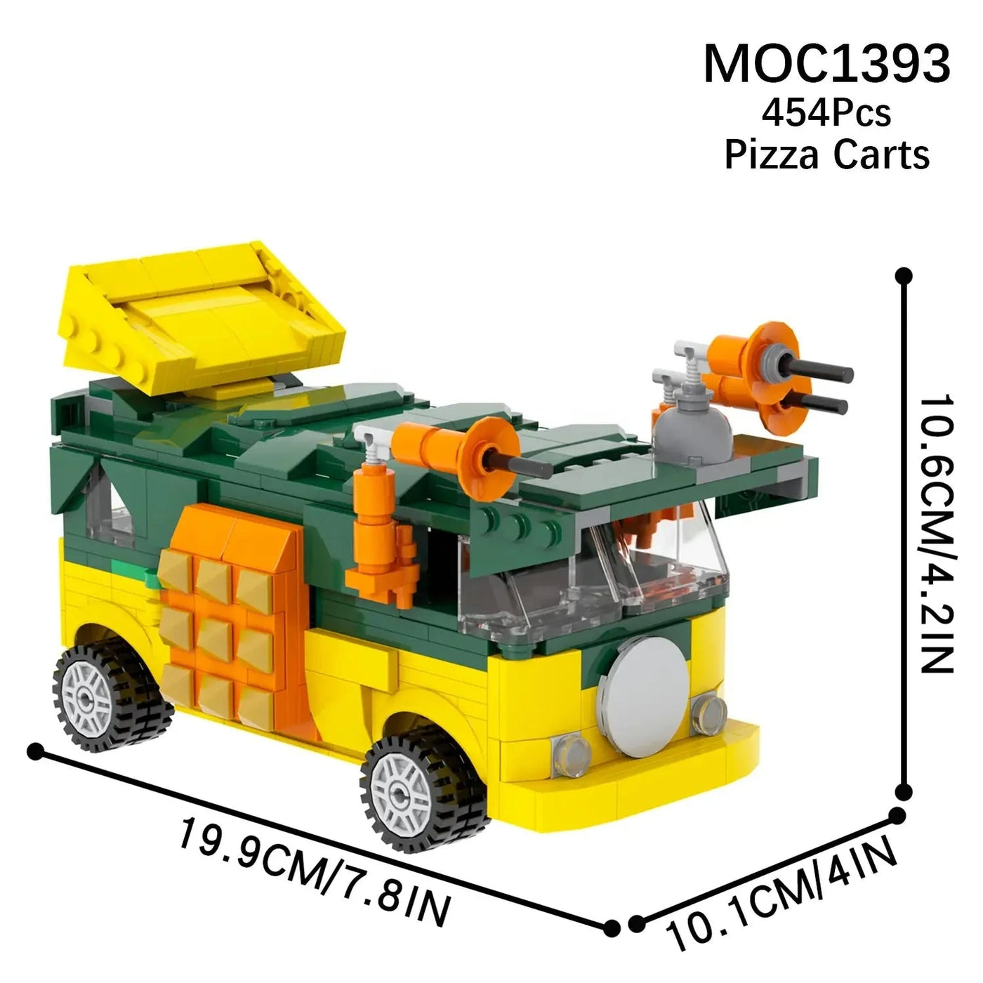 TMNT Pizza Van with figures - Toys Galore LLC