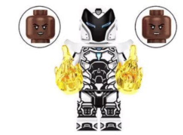 riri williams LEGO minifig, female tech hero toy, young inventor LEGO-compatible figure