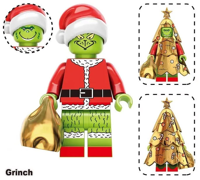 Grinch Minifigure - Unique Holiday Character for Collectors and Fans