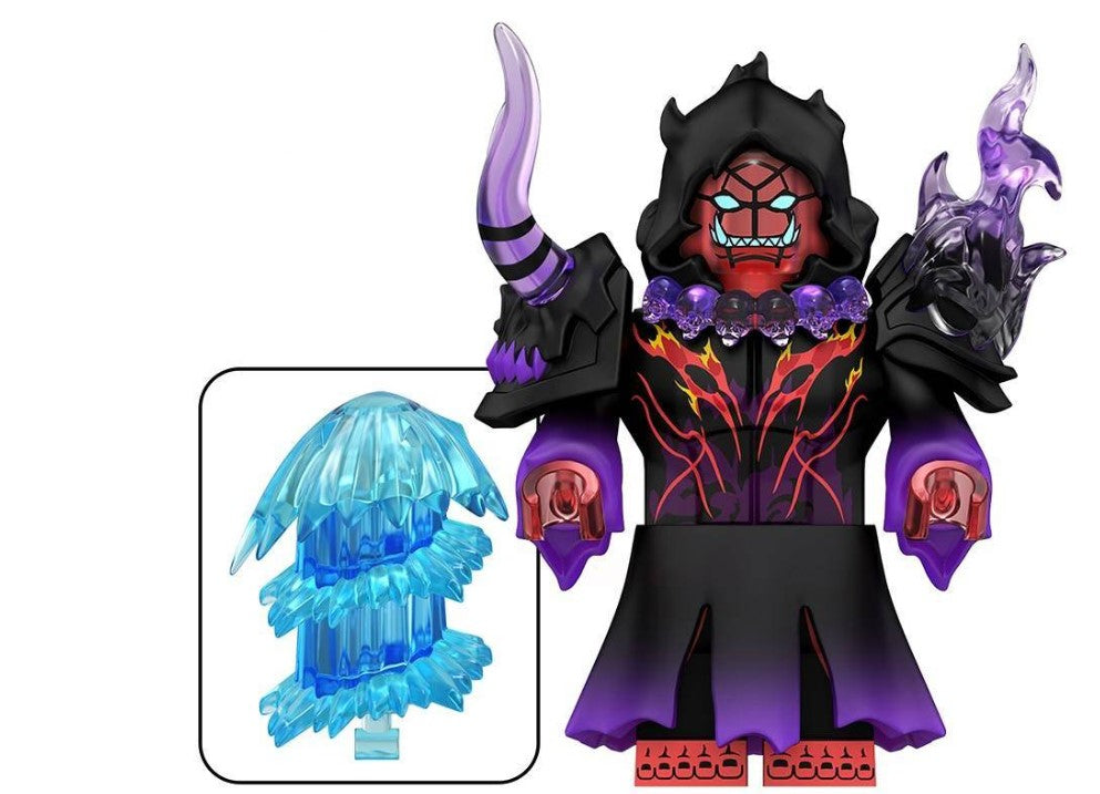 Custom Tusk minifigure — fantasy warrior collectible compatible with LEGO building