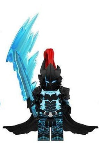 Custom Tusk minifigure — fantasy warrior collectible compatible with LEGO building