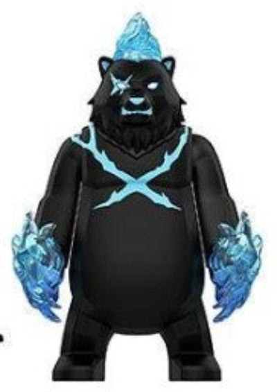 Custom Tusk minifigure — fantasy warrior collectible compatible with LEGO building