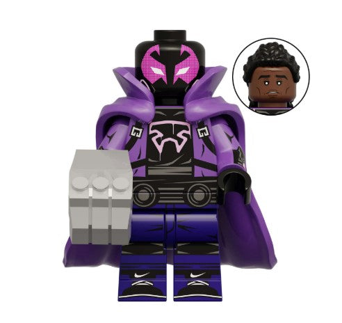 prowler LEGO minifigure
purple stealth villain
custom spider verse figure
tech suit brick toy
fan made marvel minifig
talon claw minifigure
lego compatible thief
multiverse villain minifig
masked burglar figure