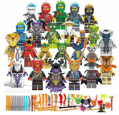 24Pcs Set Ninjago Anime Minifigures dg1001 - Toys Galore LLC