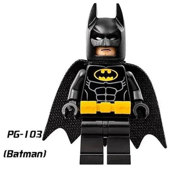 Custom LEGO Batman and DC characters minifigures featuring dynamic poses, vibrant colors, and detailed costumes, blending iconic designs with anime-inspired aesthetics, showcasing unique accessories and expressions that capture the essence of each character's personality and heroic nature."